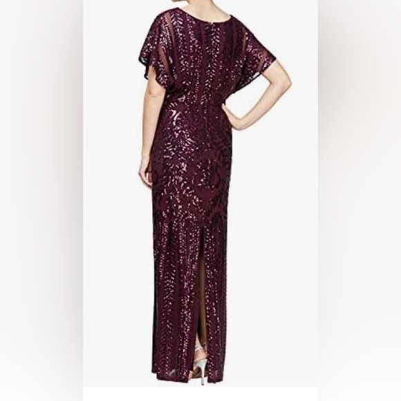 Alex Gown deep plum in great condition sz 16 - Picture 2 of 2